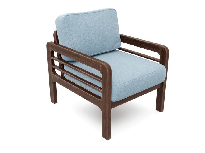 Кресло Бергер голубого цвета - лучшие Интерьерные кресла в INMYROOM