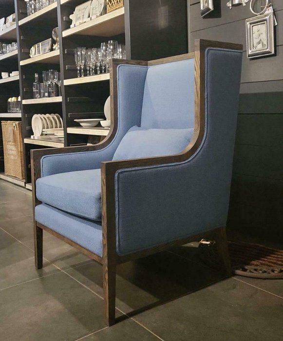 Кресло Альп-д’Юэз сине-голубого цвета - купить Интерьерные кресла по цене 122800.0