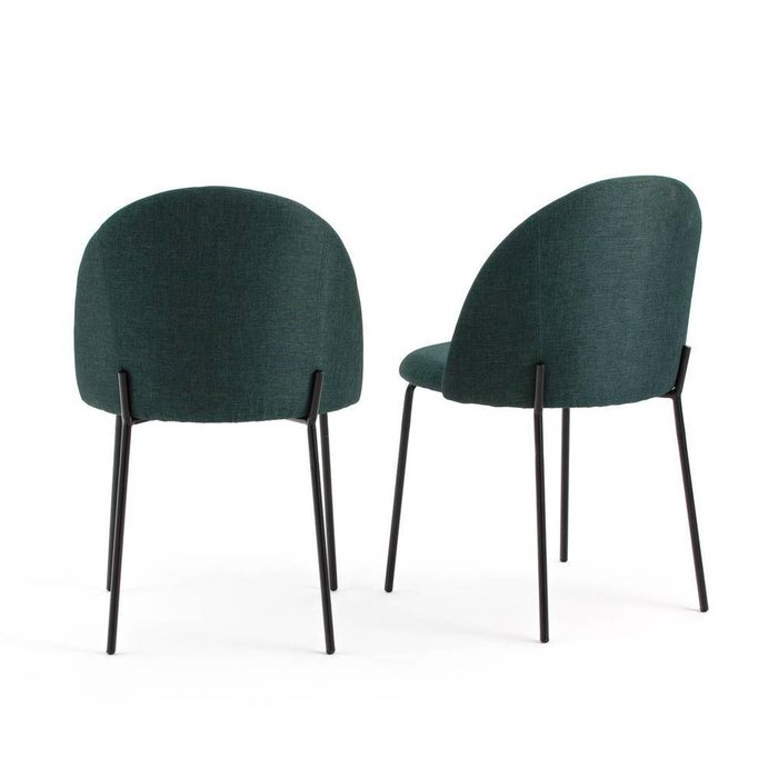 Комплект из двух стульев Nordie темно-зеленого цвета - купить Обеденные стулья по цене 20799.0