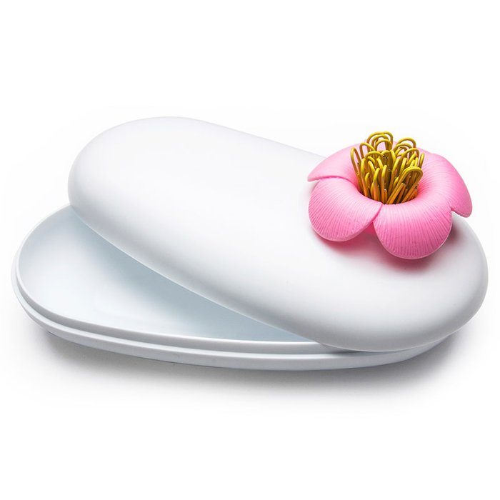 Пенал-шкатулка blossom белый/розовый - лучшие Декоративные коробки в INMYROOM