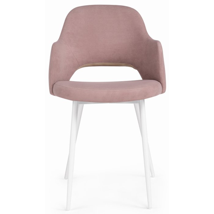 Стул с прошивка ромбы сзади Гутрид розового цвета - лучшие Обеденные стулья в INMYROOM