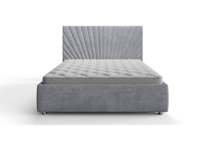 Кровать Вега 160х200 серого цвета с подъемным механизмом - купить Кровати для спальни по цене 56885.0