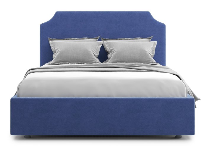 Кровать Izeo 160х200 синего цвета с подъемным механизмом  - купить Кровати для спальни по цене 41300.0