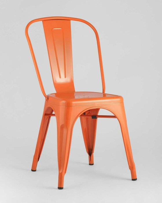 Стул Tolix оранжевого цвета - купить Обеденные стулья по цене 3990.0