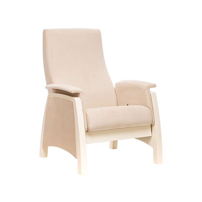 Кресло-глайдер бежевого цвета 