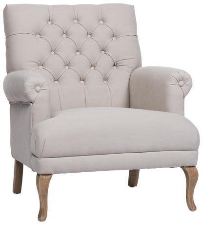Кресло Кембрид серо-бежевого цвета