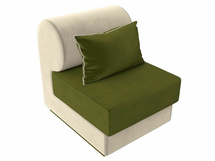 Кресло Кипр бежево-зеленого цвета - лучшие Интерьерные кресла в INMYROOM