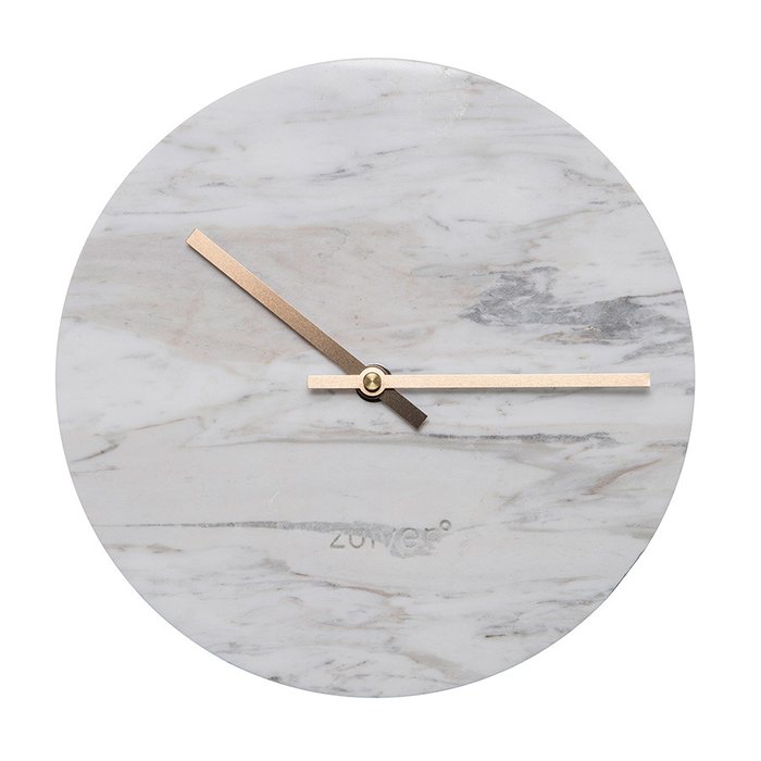 Часы настенные Time с мраморным циферблатом