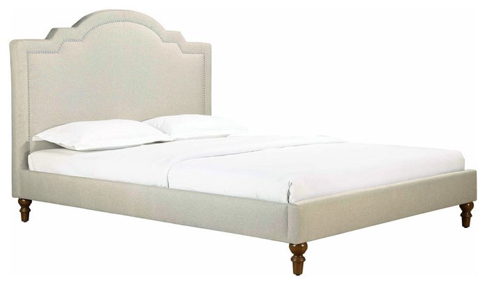 Кровать Cassis Upholstered бежевого цвета 180х200 - купить Кровати для спальни по цене 90000.0