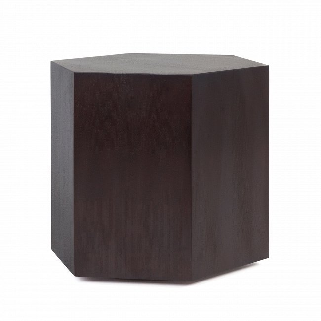 Приставной стол Marley шестиугольный темно-коричневого цвета