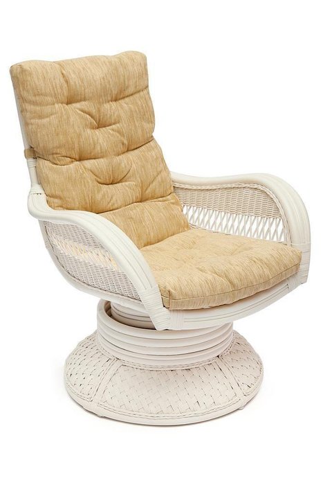 Кресло-качалка Andrea Relax Medium белого цвета Кресло-качалка Andrea Relax Medium белого цвета