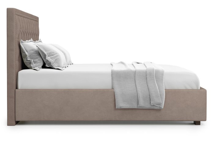 Кровать Orto без подъемного механизма 140х200 коричневого цвета - лучшие Кровати для спальни в INMYROOM