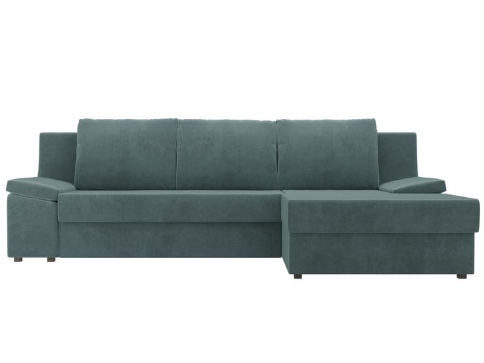 Угловой диван-кровать Челси темно-бирюзового цвета - купить Угловые диваны по цене 50990.0