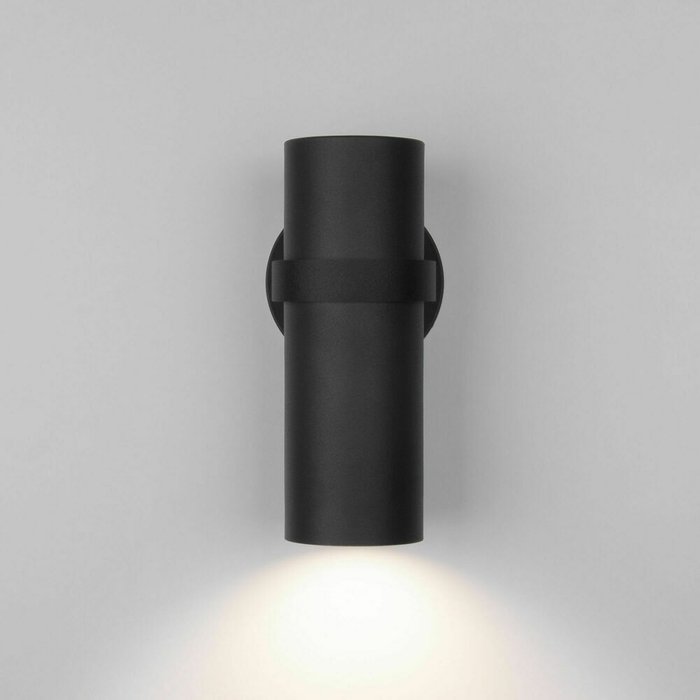 Светильник уличный настенный Grin черного цвета - купить Настенные уличные светильники по цене 4000.0