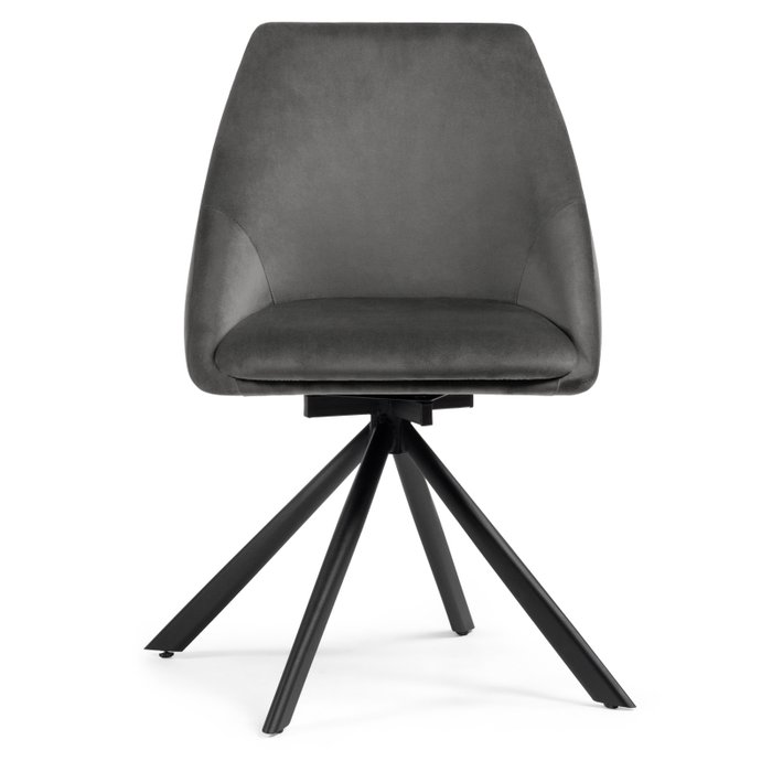 Стул вращающийся Окленд серого цвета  - купить Обеденные стулья по цене 9410.0