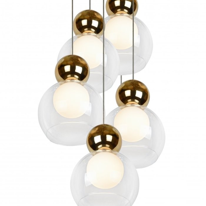 Подвесной светильник Blossom с прозрачными плафонами - купить Подвесные люстры по цене 36690.0