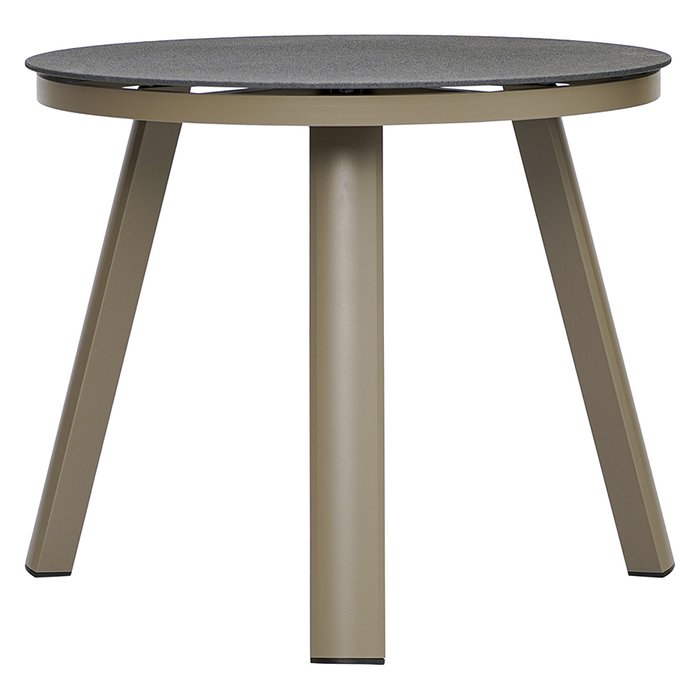Обеденный стол Leif D90 серо-бежевого цвета - лучшие Обеденные столы в INMYROOM