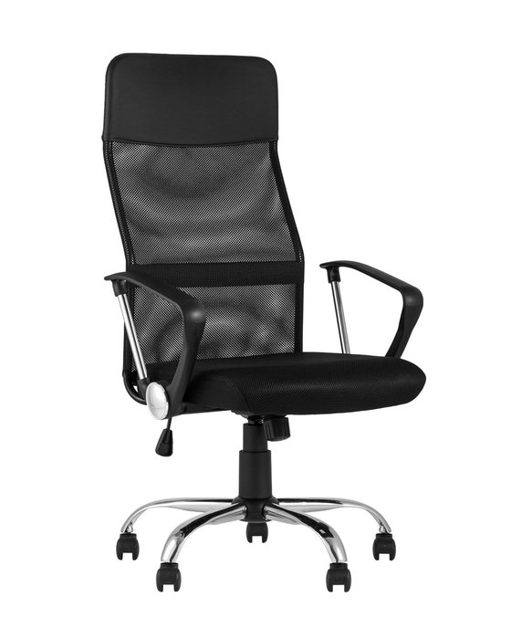Кресло офисное Top Chairs Benefit черного цвета
