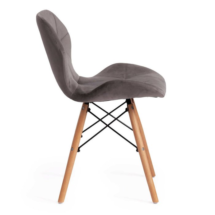 Комплект из четырех стульев Stuttgart серого цвета - лучшие Обеденные стулья в INMYROOM