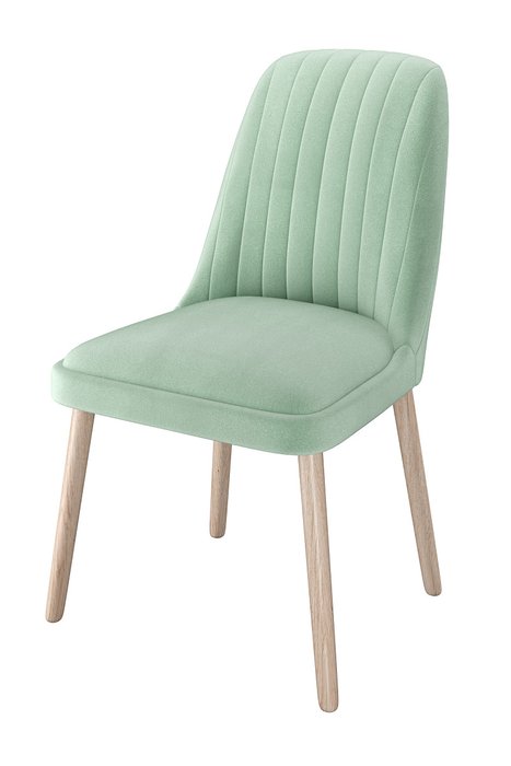Стул мягкий Sedum светло-зеленого цвета - лучшие Обеденные стулья в INMYROOM