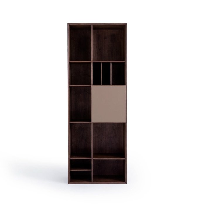 Книжный шкаф из орехового дерева Mikube коричневого цвета - купить Книжные шкафы по цене 153846.0