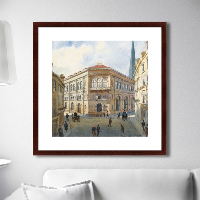 Репродукция картины View of the Riga Stock Exchange 1880 г.
