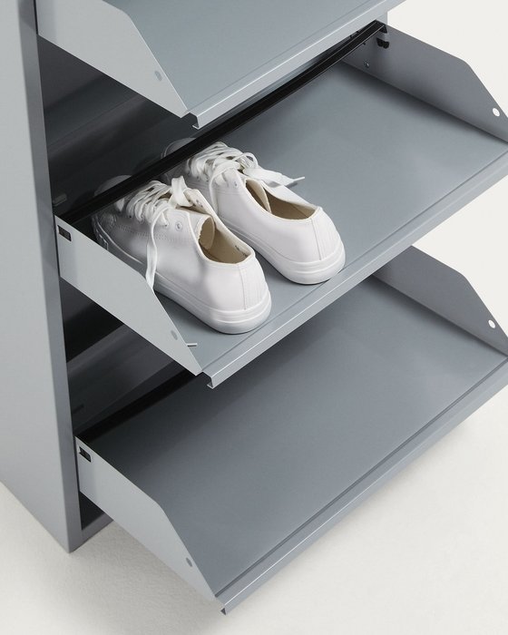Шкафчик для обуви Rox для серого цвета - лучшие Тумбы для обуви высокие в INMYROOM