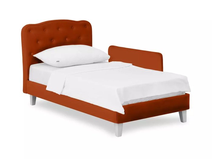 Кровать Candy 80х160 терракотового цвета - купить Одноярусные кроватки по цене 37300.0