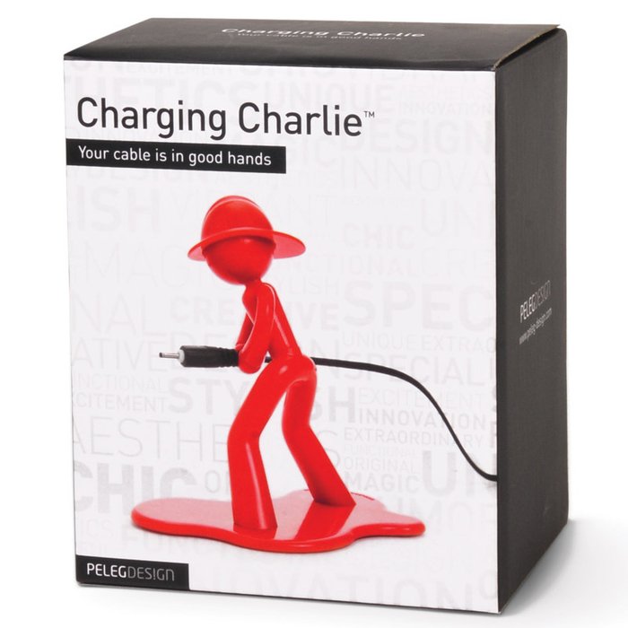 Держатель для провода charging charlie красный - купить Декоративные предметы по цене 710.0