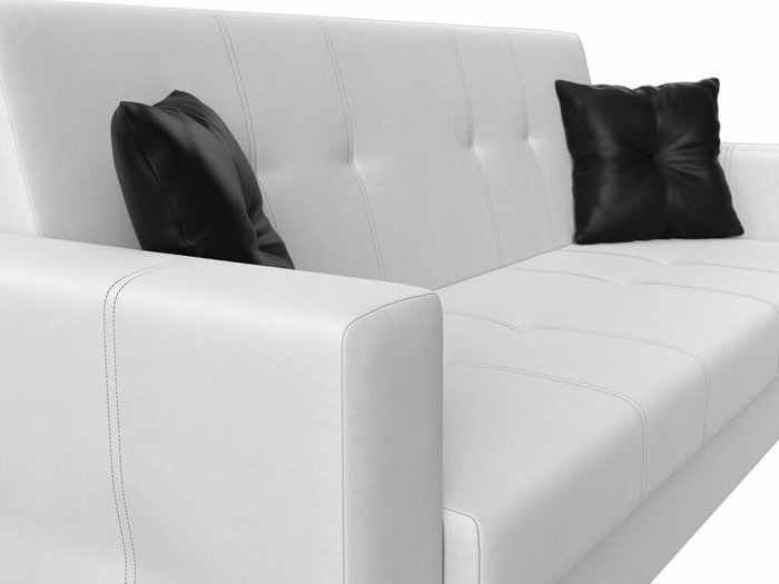 Диван-кровать Лига 016 белого цвета (экокожа) - лучшие Прямые диваны в INMYROOM