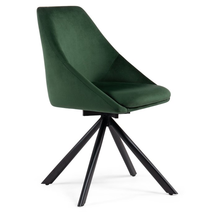 Стул вращающийся Окленд темно-зеленого цвета  - лучшие Обеденные стулья в INMYROOM
