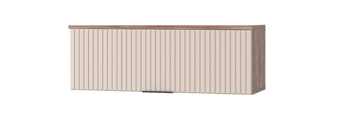 Шкаф настенный Тоскана бежево-коричневого цвета