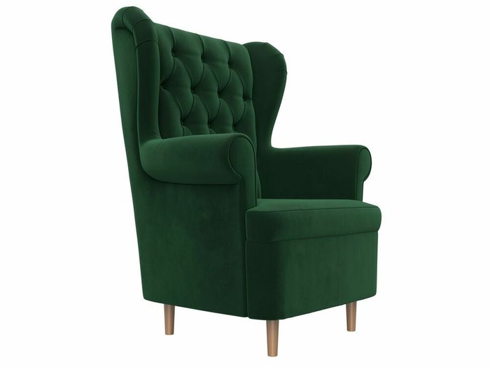 Кресло Торин Люкс зеленого цвета - лучшие Интерьерные кресла в INMYROOM