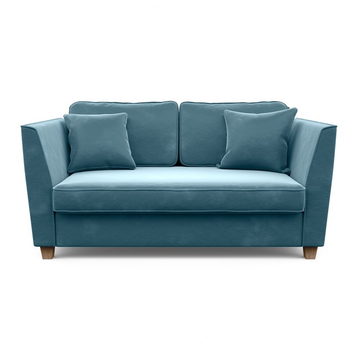 Трехместный диван Уолтер L голубого цвета