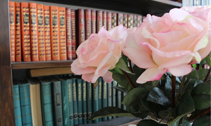 Композиция из искусственных цветов - Розы Колин real-touch - купить Декоративные цветы по цене 11600.0