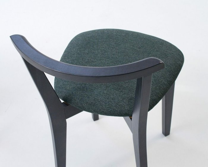 Стул Франк ПМ зелено-черного цвета - лучшие Обеденные стулья в INMYROOM