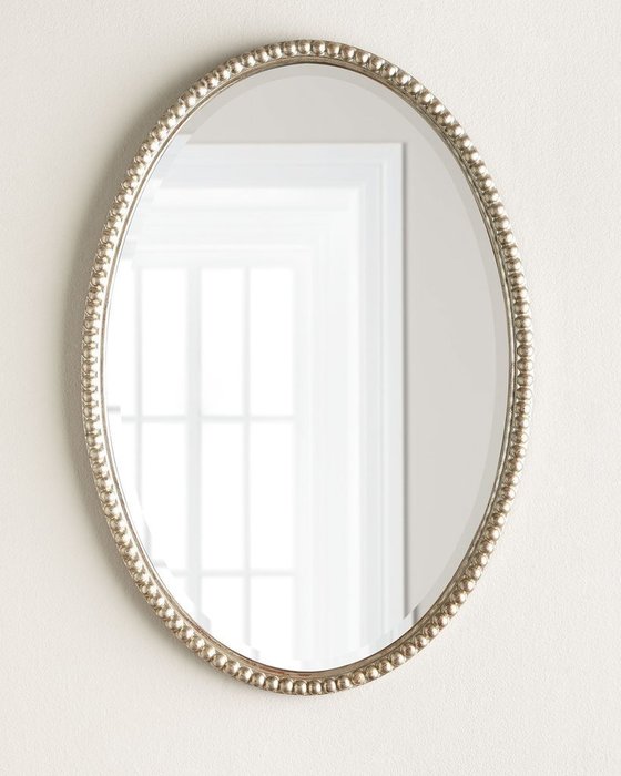 Настенное зеркало Глостер в серебристой раме