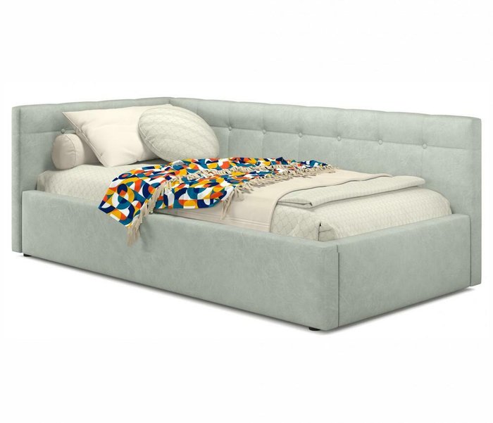 Кровать с подъемным механизмом Bonna 90х200 серого цвета 
