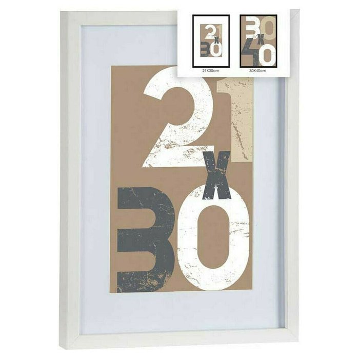 Настенные рамки Белый Cтекло Деревянный MDF 32,5 x 2,5 x 42,5 cm (1 uds)