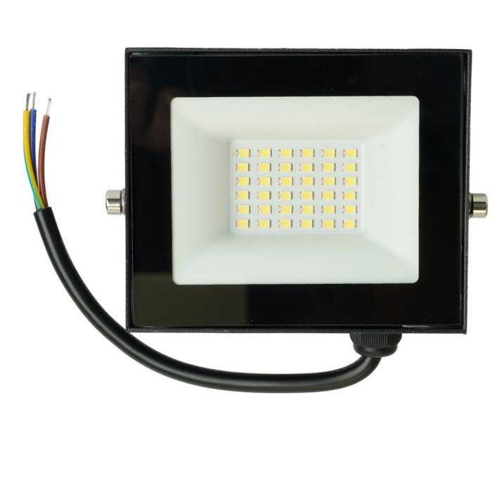 Светодиодный прожектор Saffit SFL51-50 51194 IP65 50W 6500K черный - лучшие Уличные прожекторы в INMYROOM