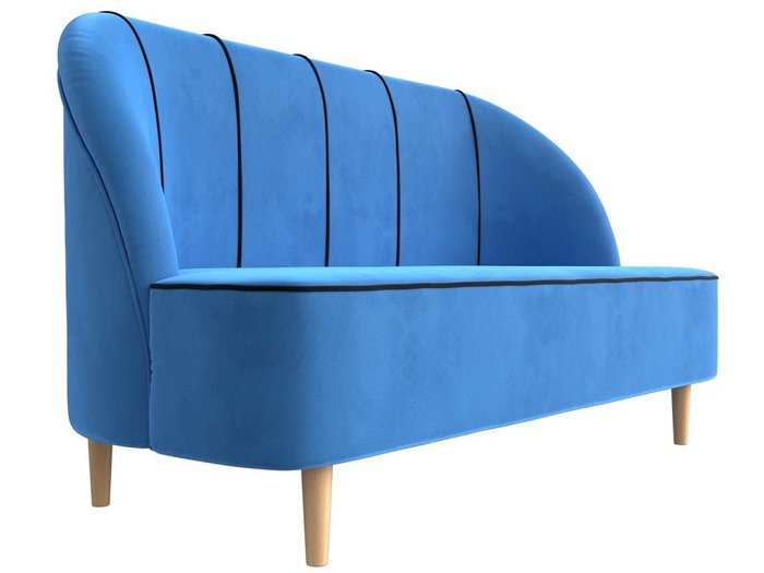 Диван Фелини голубого цвета - лучшие Прямые диваны в INMYROOM