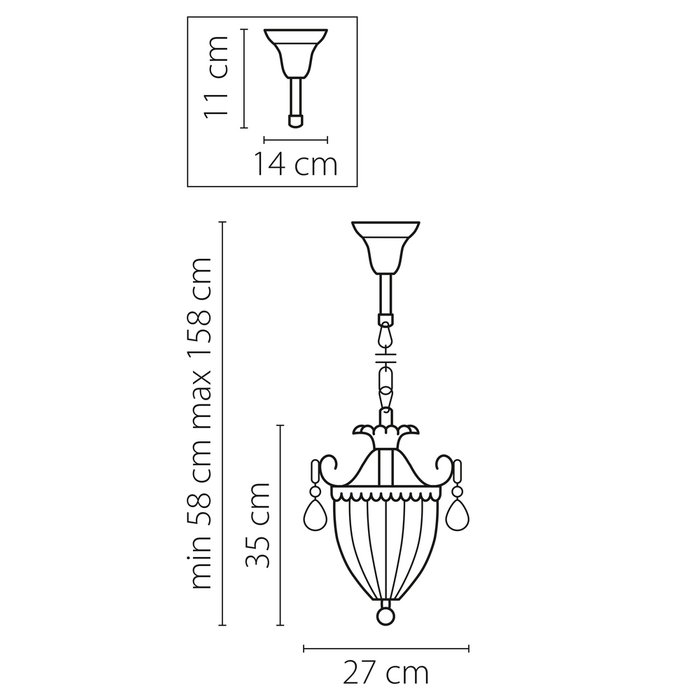Подвесной светильник "Schon Silver" Lightstar - лучшие Подвесные светильники в INMYROOM