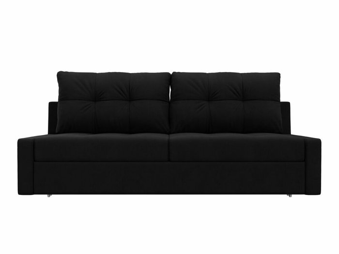Прямой диван-кровать Мартин черного цвета - купить Прямые диваны по цене 39999.0