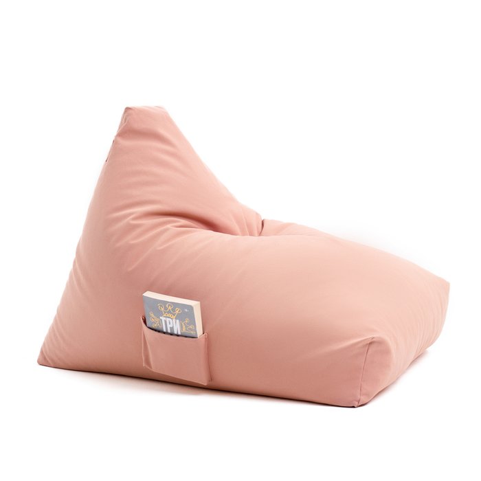 Кресло-мешок из натурального хлопка розового цвета - купить Бескаркасная мебель по цене 16000.0