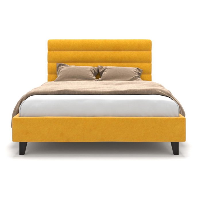 Кровать Tara  на ножках желтая 180х200 - лучшие Кровати для спальни в INMYROOM