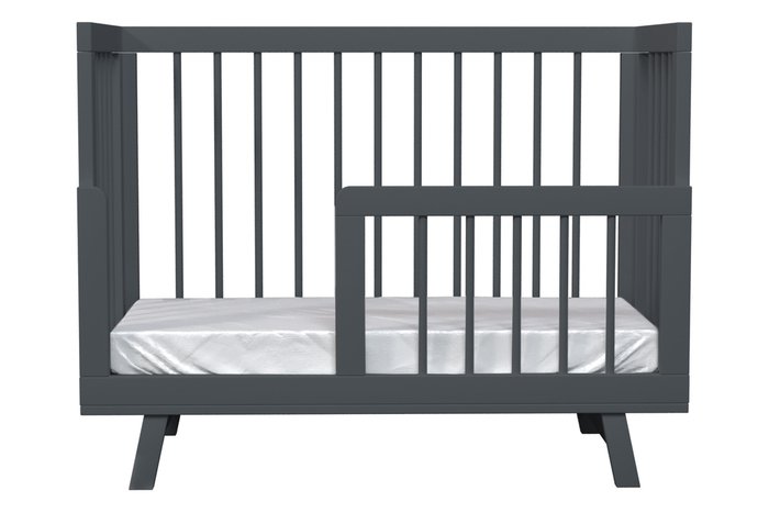 Кроватка для новорожденного Lilla Aria 60х120 темно-серого цвета - купить Колыбели по цене 40900.0
