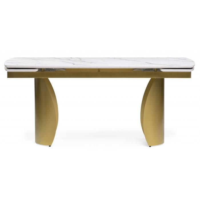 Раздвижной обеденный стол Готланд белого цвета - купить Обеденные столы по цене 59290.0