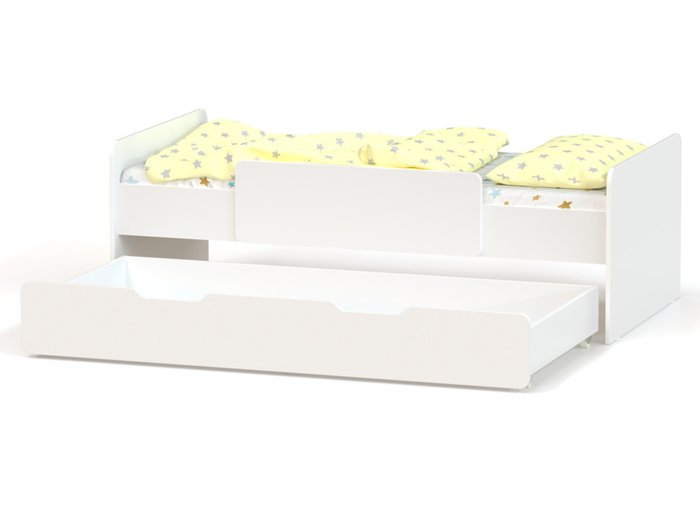 Детская кровать Ridgimmi 6.1 80х180 белого цвета - купить Одноярусные кроватки по цене 15530.0