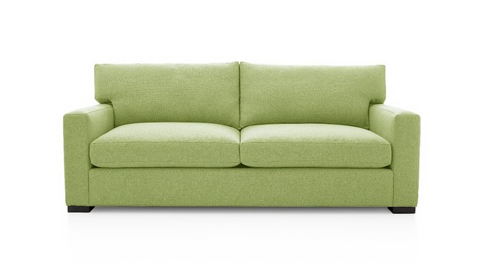 Прямой диван-кровать Непал ЭКО зеленого цвета