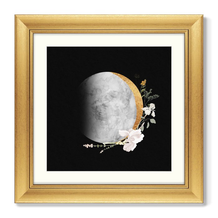 Набор из 2-х репродукций картин в раме Lunar composition, No3 - лучшие Картины в INMYROOM